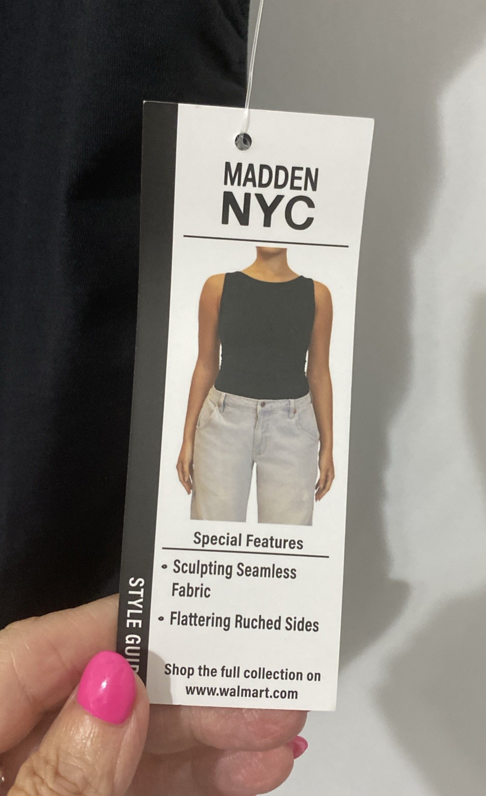 Madden NYC Women’s Sleeveless Side Ruched Boat Neck Tank Top Black XS (0-2)