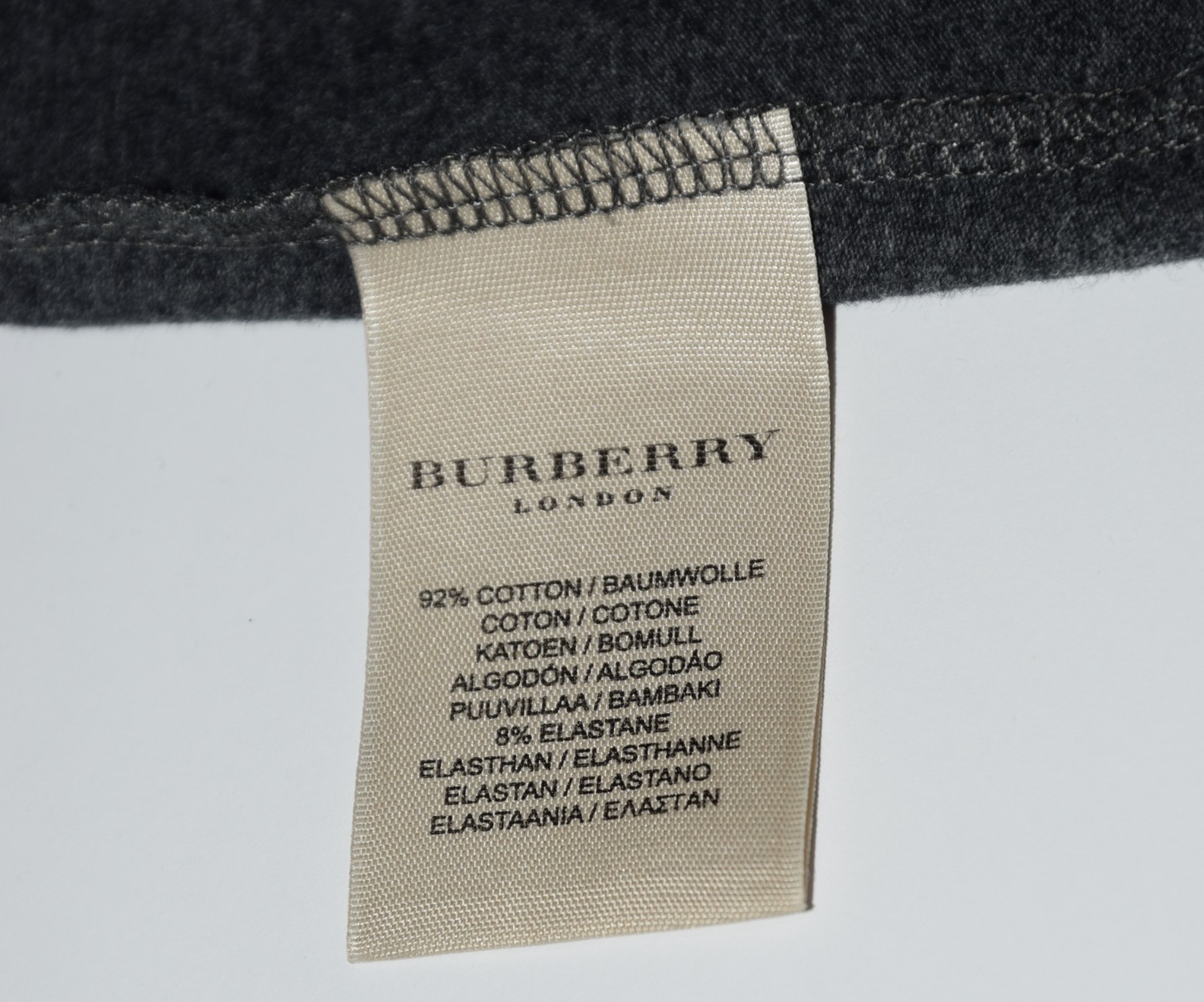AUTHENTIC WOMEN’S BURBERRY BLOUSE NOVA CHECK TRIM STRETCH TOP Sz. S P2P 17″ MINT