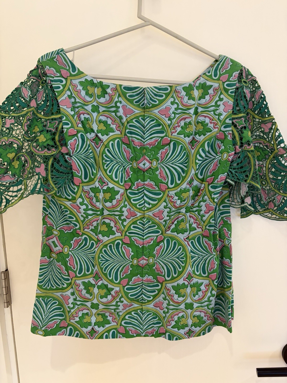 Vintage 1960s Rama Siam Bangkok Thailand Blouse Top Hotel Siam Size 16