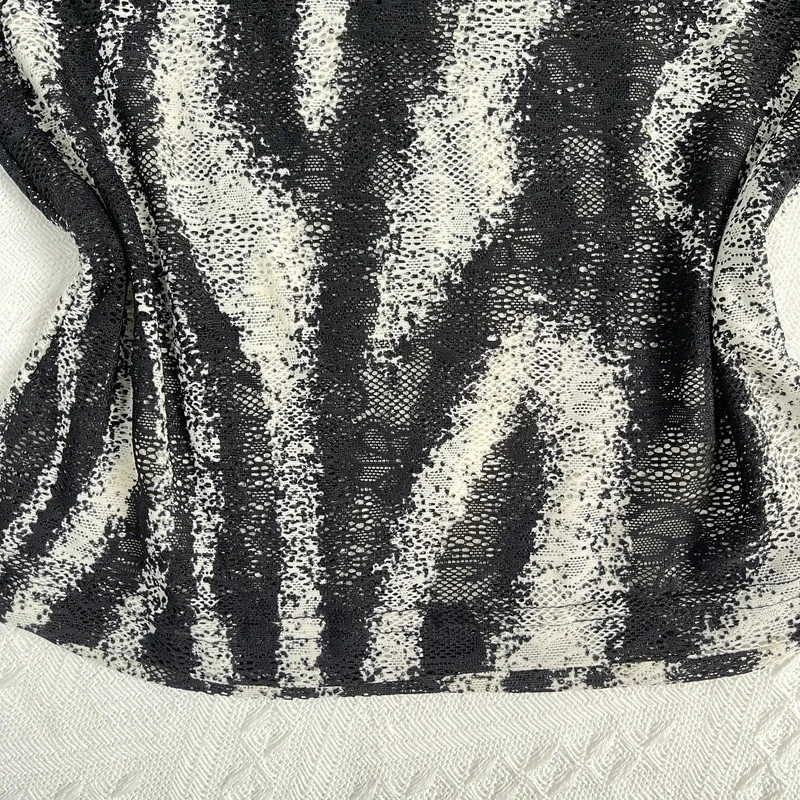 Zebra print mesh cami tank top grunge y2k edgy vibe S