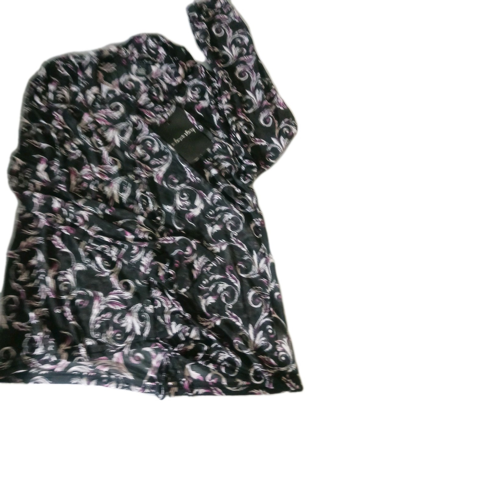 A Love Story Womens Flowers Blouse .size Large .made As Polyster SpandexRN#92054