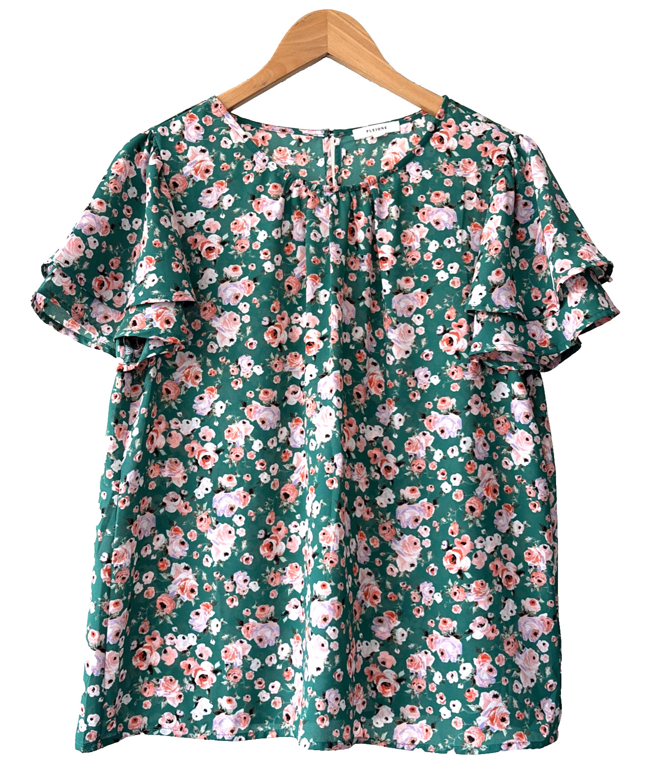 Women’s Floral Multicolored Pleione, M, Blouse