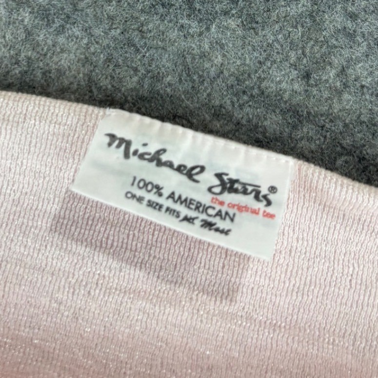 Michael Stars Lightweight Pink Cowl Neck Knit Coverup Dress One Size Boho Sexy