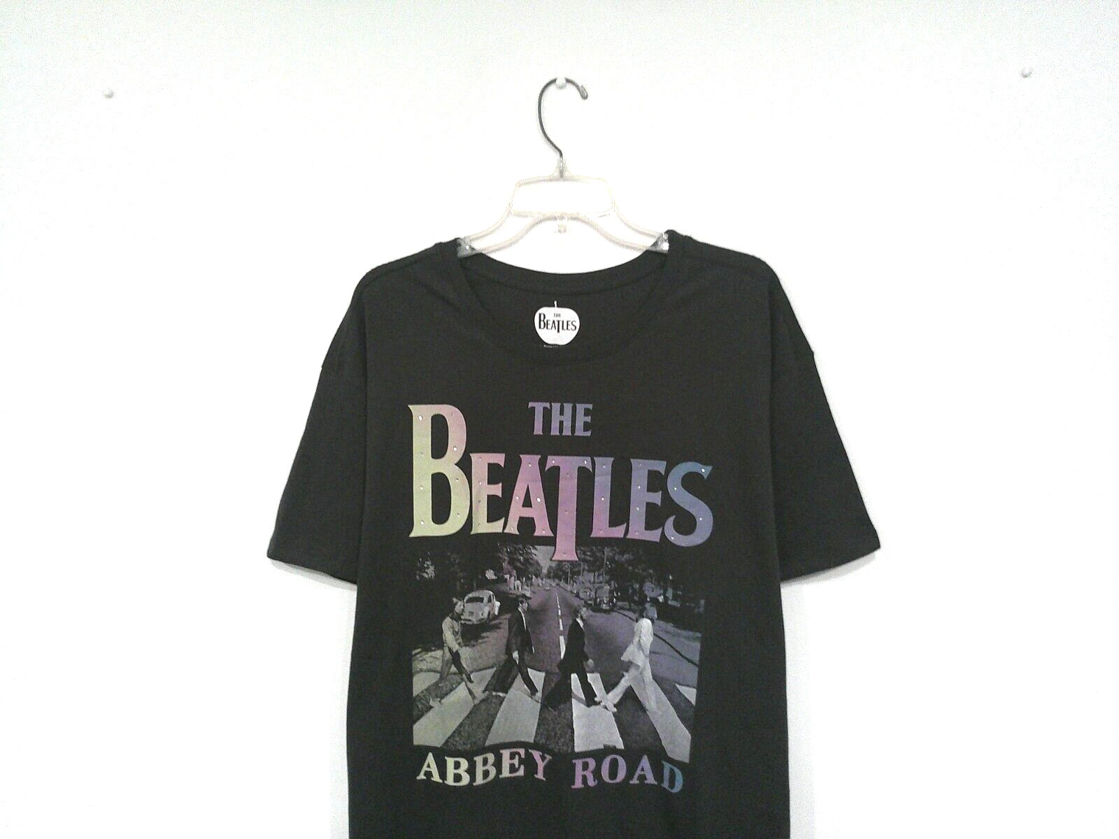 The Beatles Women’s Abbey Road Tee Size XL Gray Studded Letters Apple Corps Ltd.