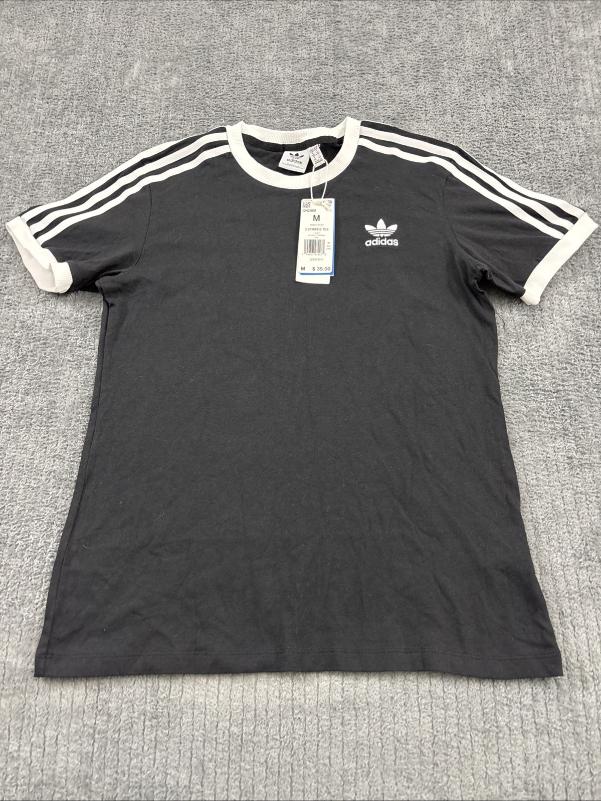 Adidas Originals Women’s 3-Stripes Tee Black NEW GN2900
