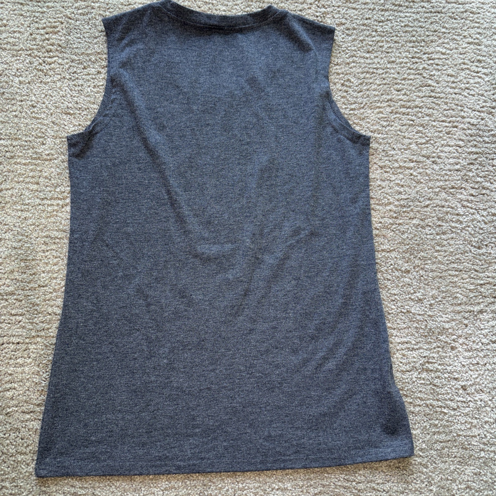 Soccer Heart Sleeveless Shirt Dark Heather Size Small
