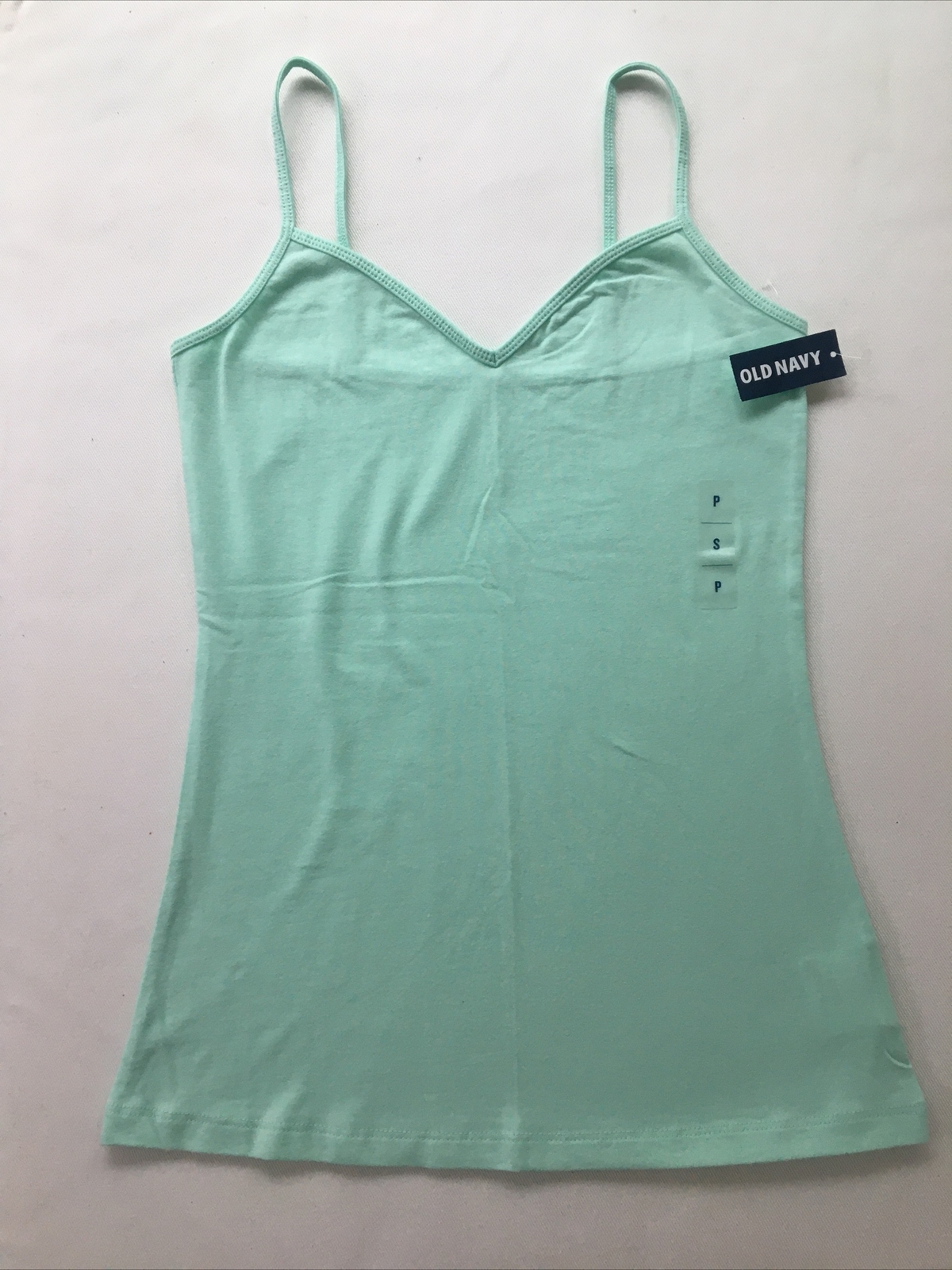 NWT Old Navy Stretch top, Mint color, Size Small, 94% Cotton/6% Spandex