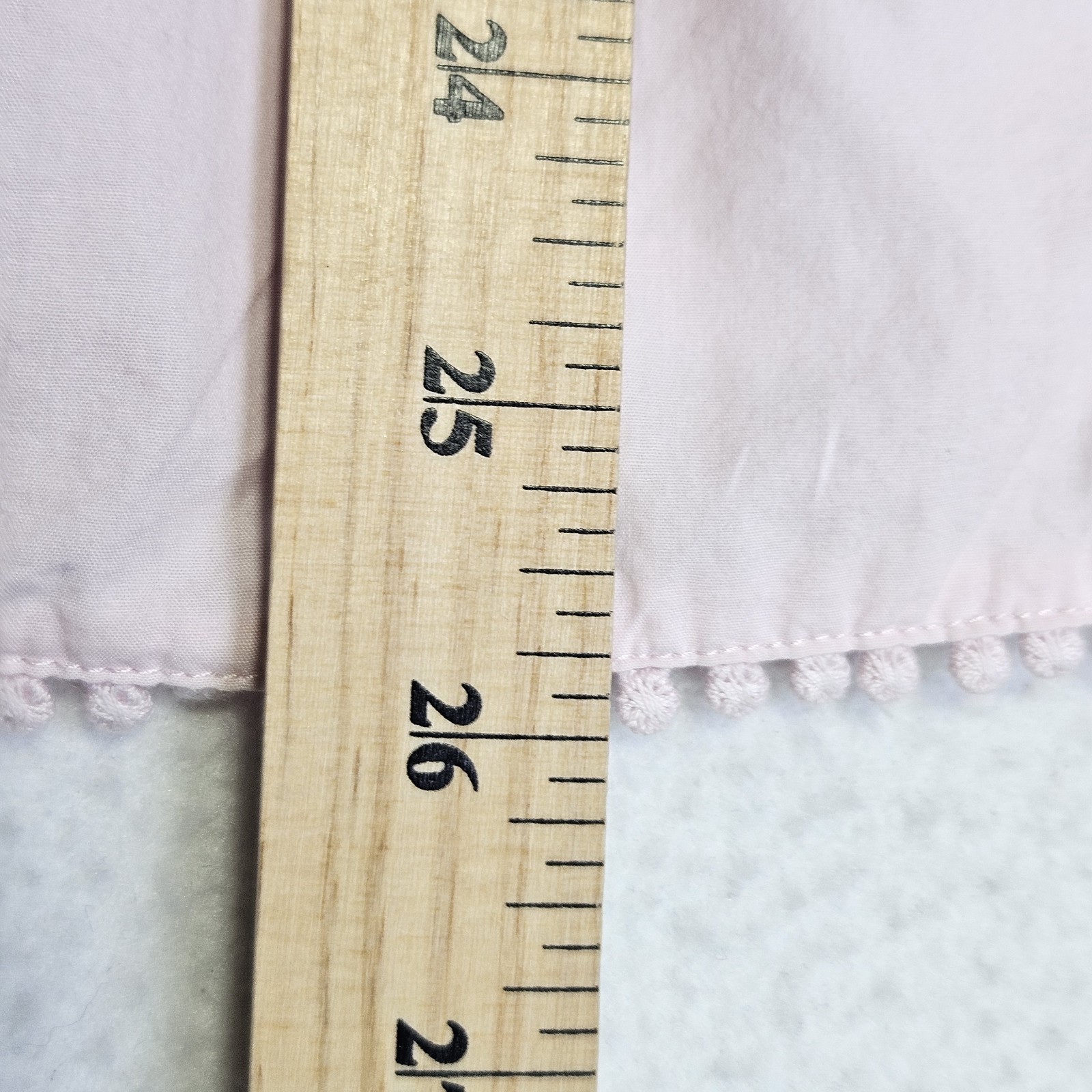 J.Crew Crochet Lace Ruffle Blouse S Pastel Pink Cottagecore Prairie Top Cotton