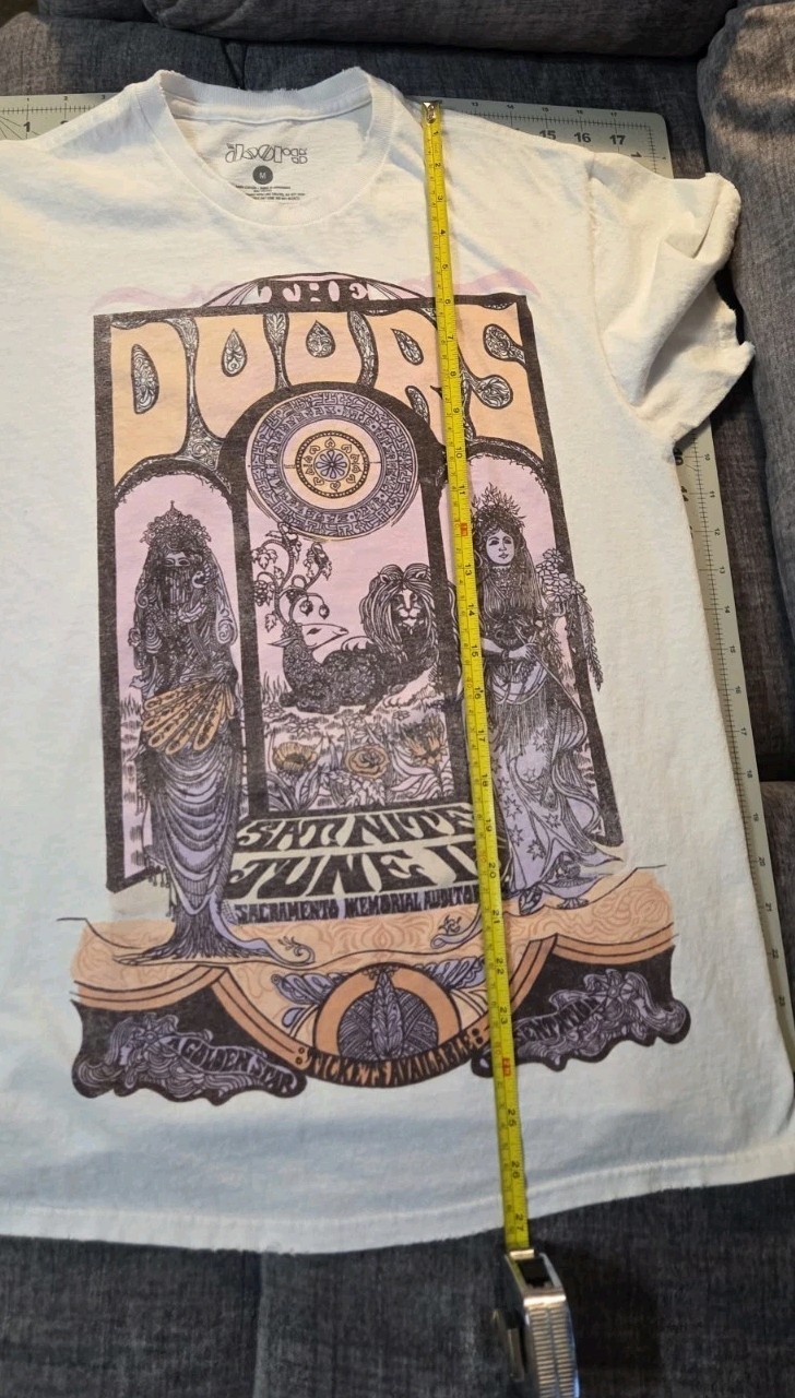 The Doors Rock Band Music Concert Graphic Tee Womens Med