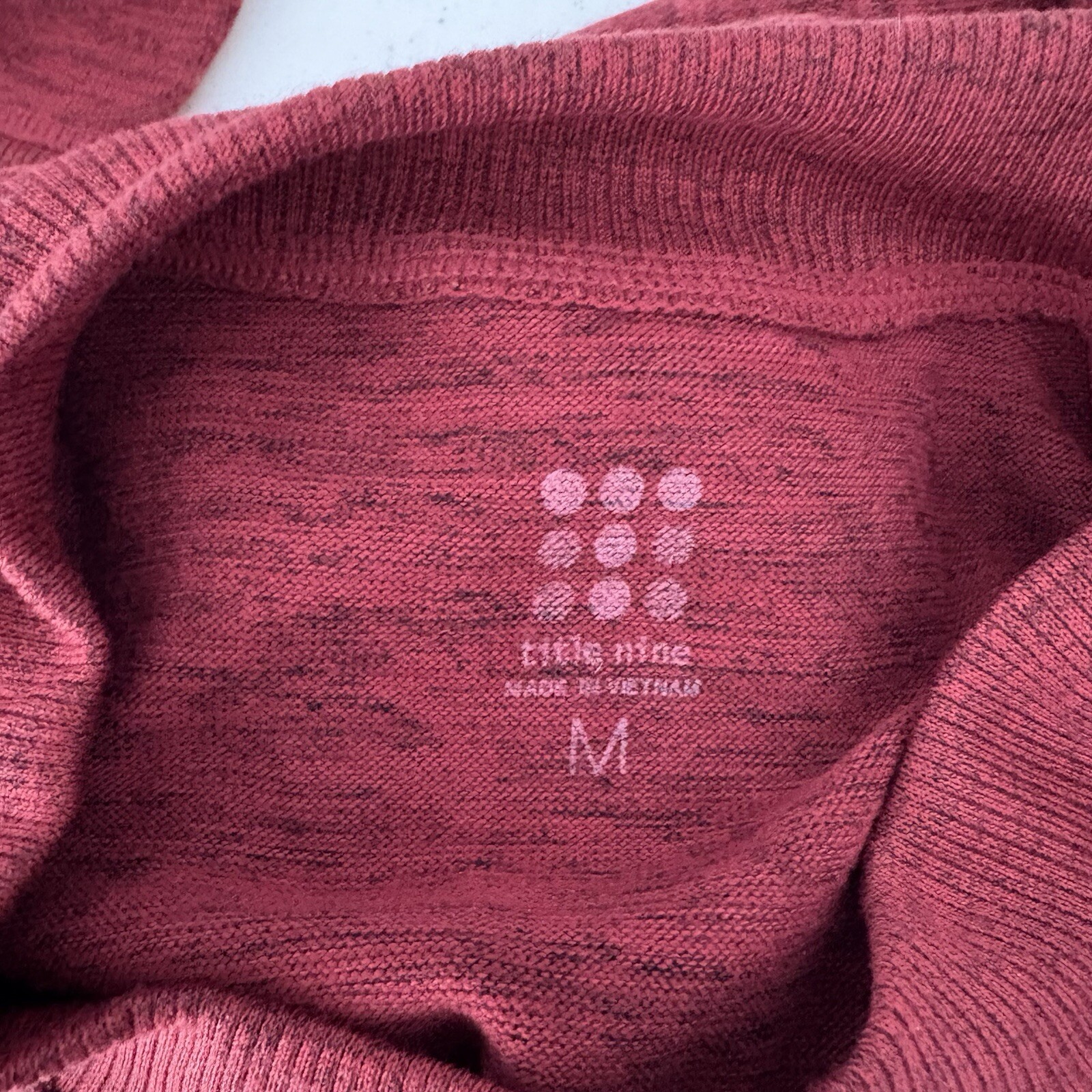 Title Nine Womens Universal Tunic Top Size Medium Heather Red Pockets Athleisure