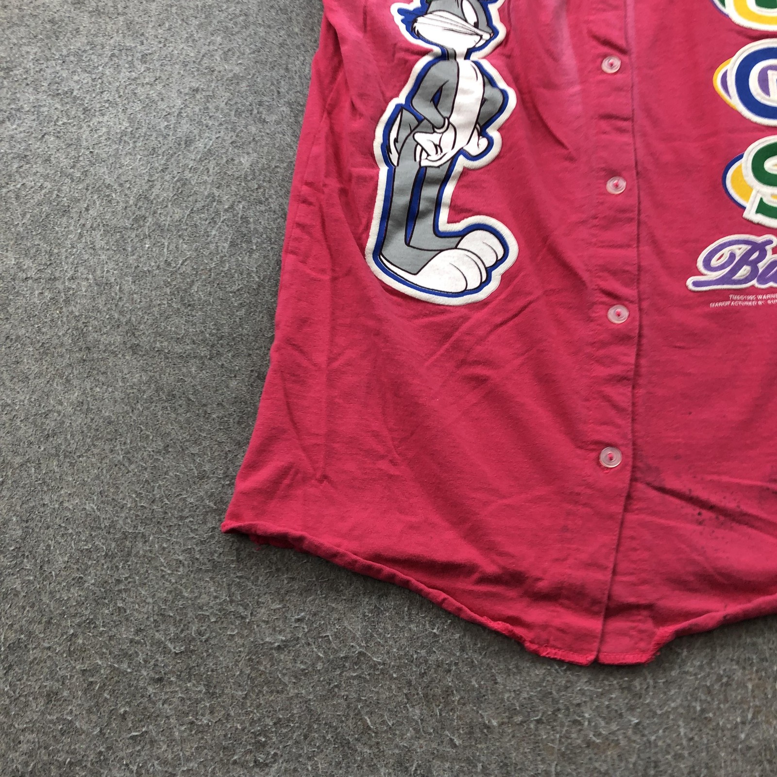 Vintage Bugs Bunny Shirt Womens Small Looney Tunes Sleeveless Cartoon Tee 90s