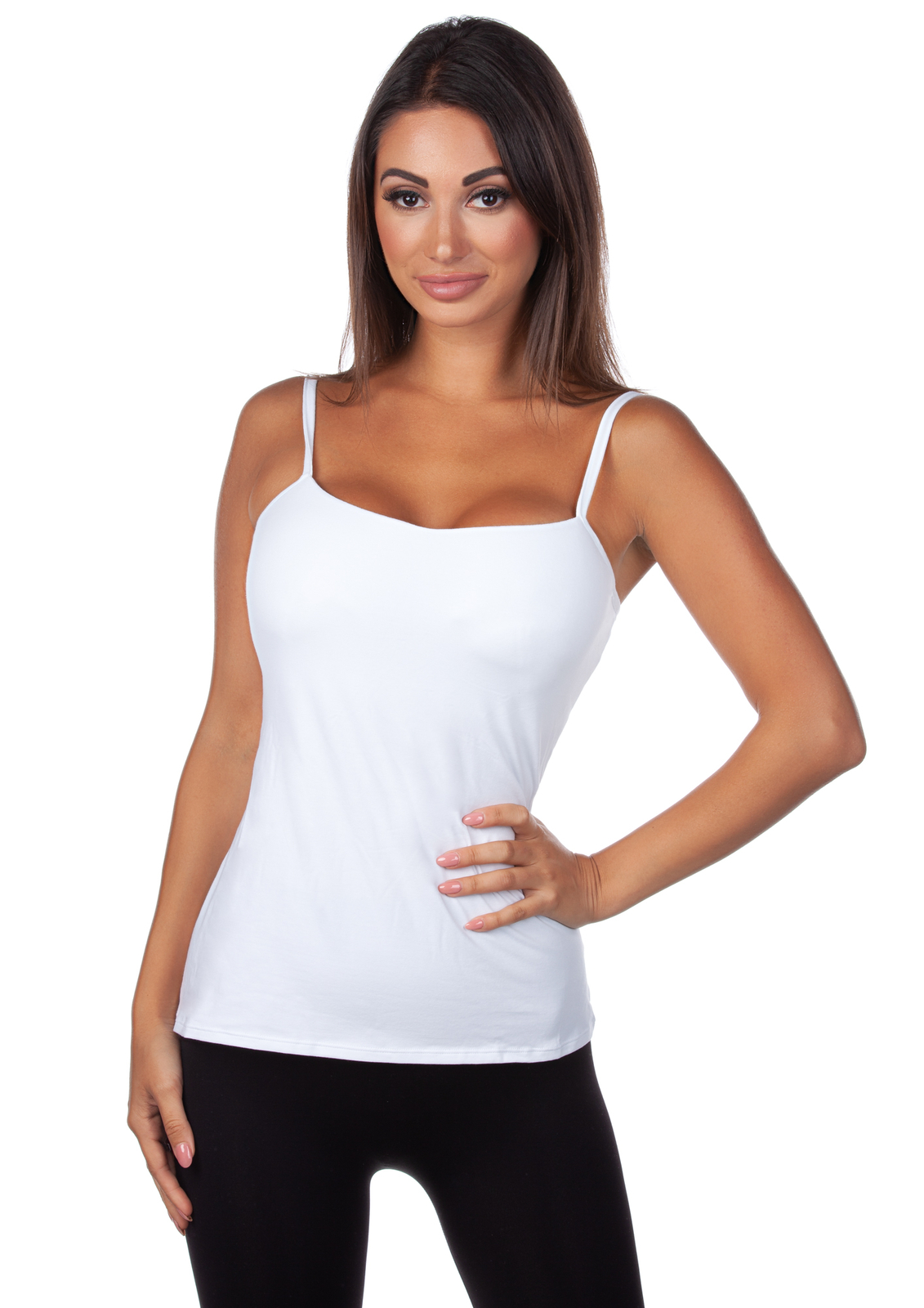 Panache Women’s Cotton Lycra Camisole with Built In Bra OV15