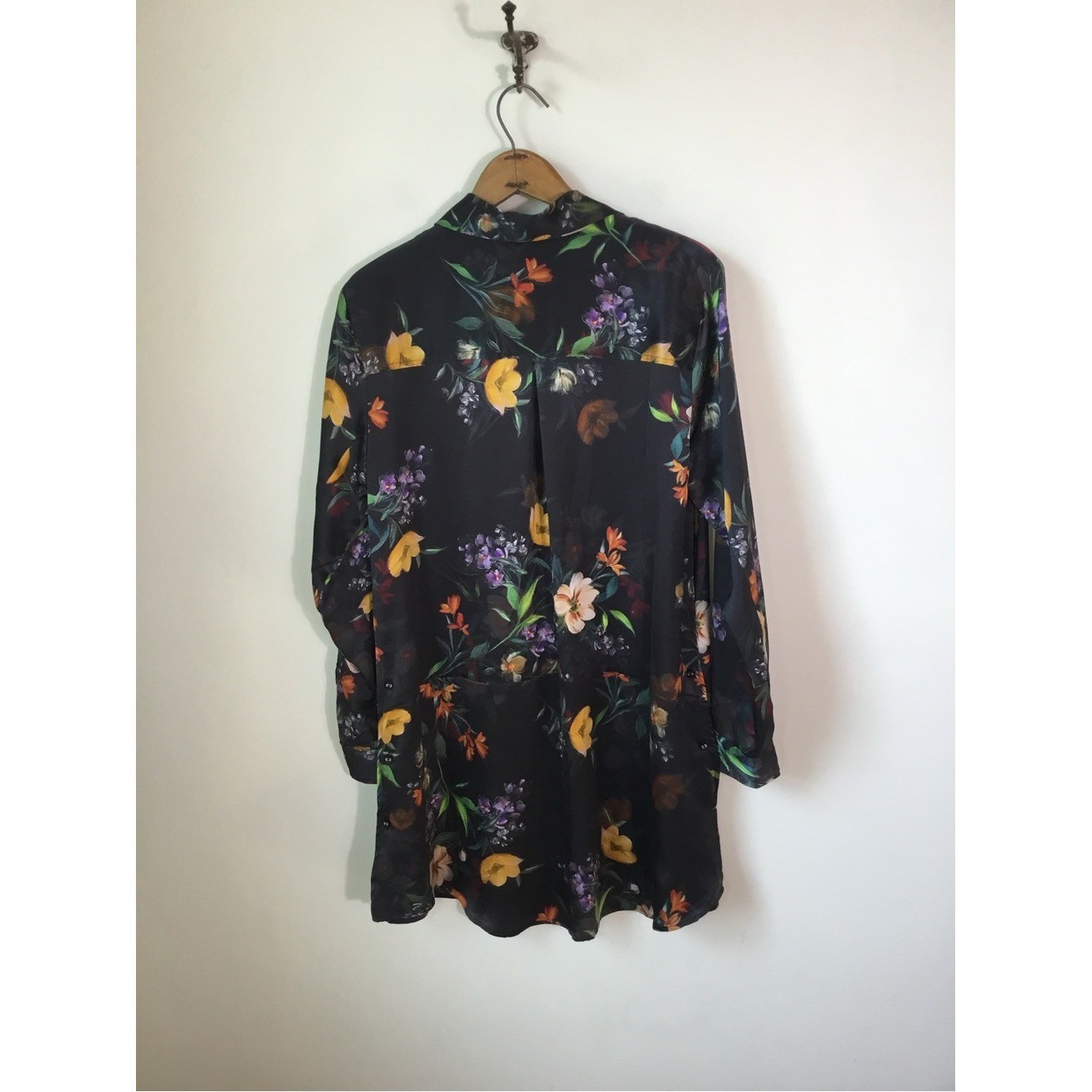 Johnny Was 100% Silk Floral Swing Tunic Size Small