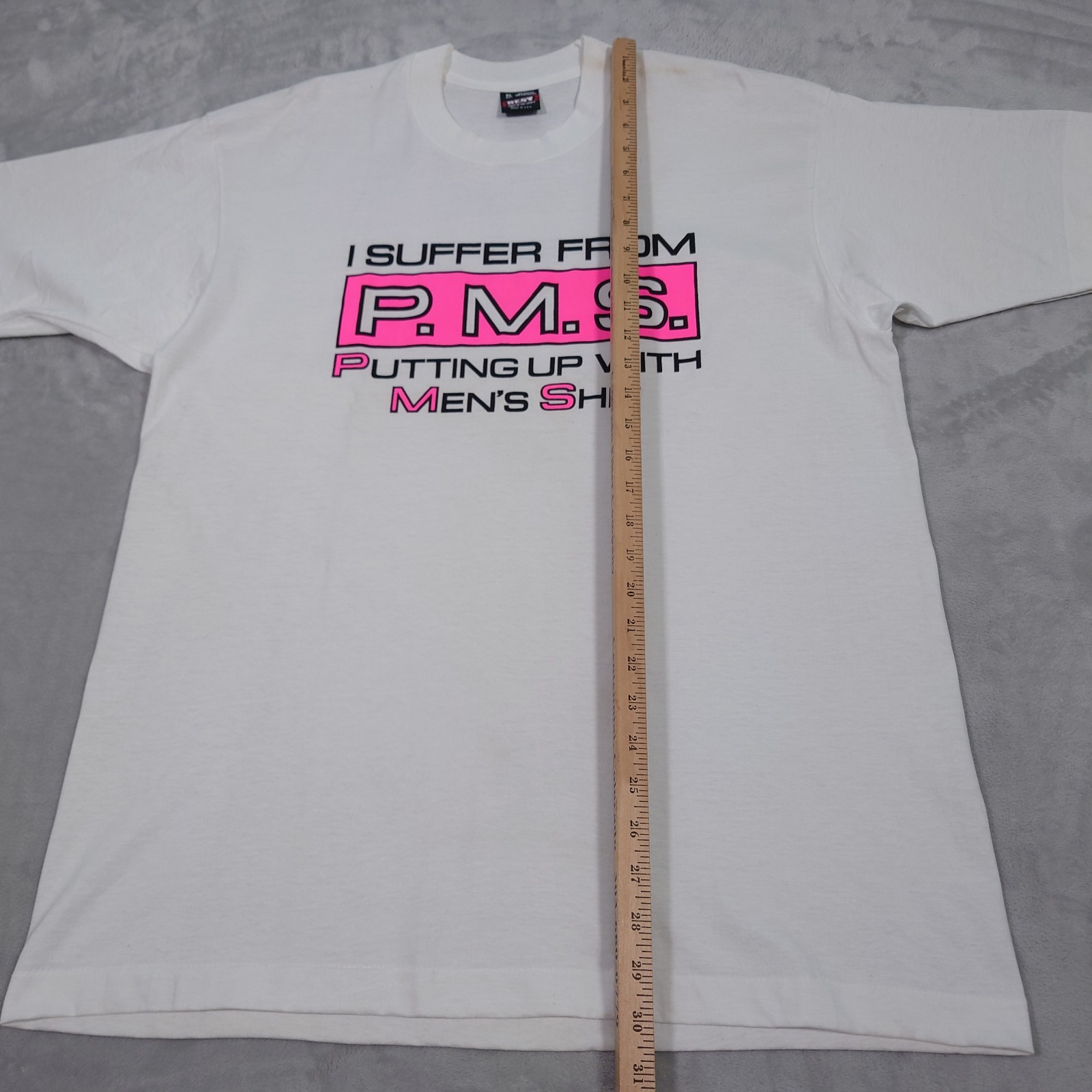 VTG ’90s I Suffer From PMS Putting Up With Mens S@*T T-shirt Size XL Made In USA