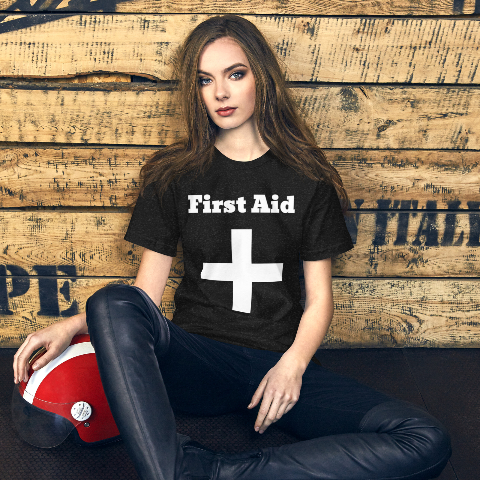 First Aid – Airlume combed and ring-spun cotton t-shirt