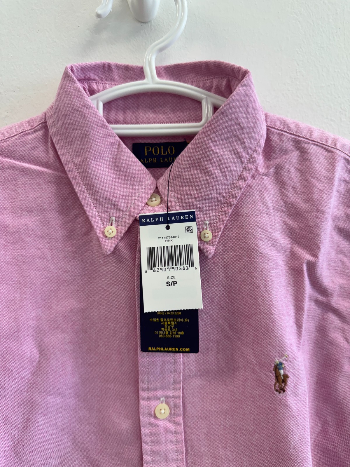 Polo Ralph Lauren Women’s Classic Fit Oxford Shirt Pink S NWT