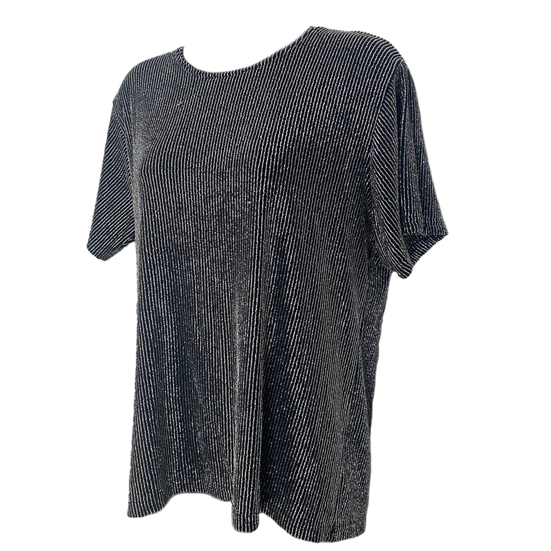 Vintage 80-90s Silver Reflective Shirt Women’s size XL Impressions