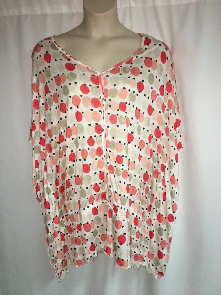 Lane Bryant Blouse Dolman Dot Womens Plus Size 14/16 18/20 22/24 26/28 NWOT