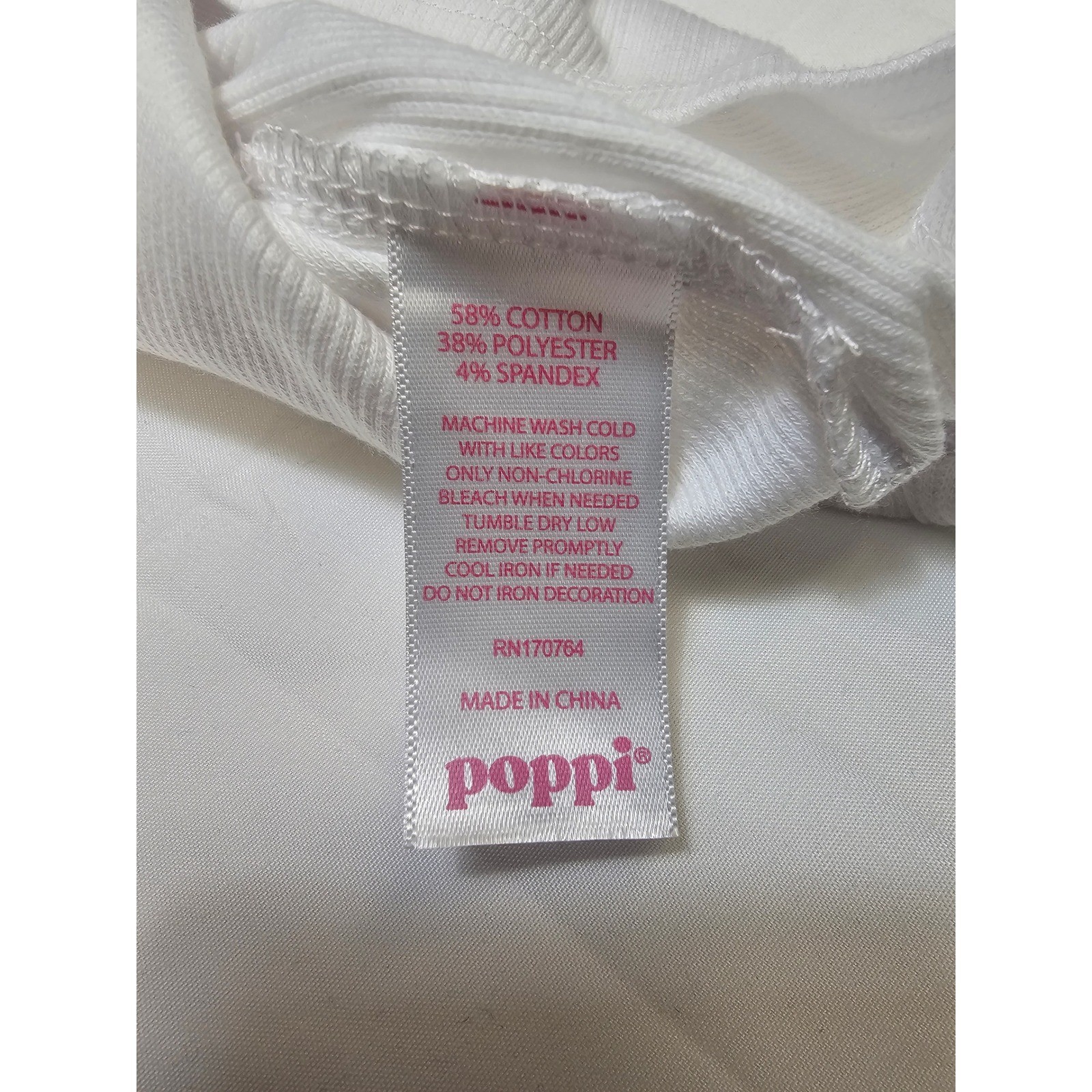 Poppi Somebody at Poppi Loves Me Ringer T-Shirt White Blue XXL T002731001