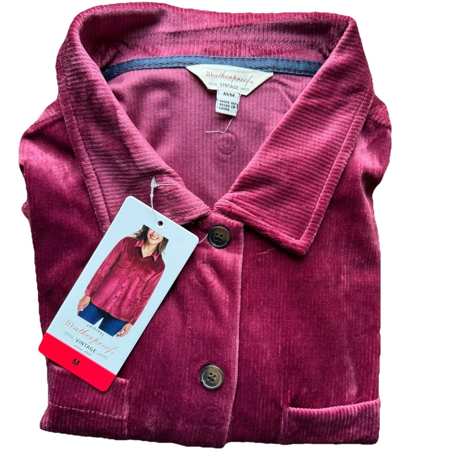 Weatherproof Women’s Corduroy Button-Up Shirt