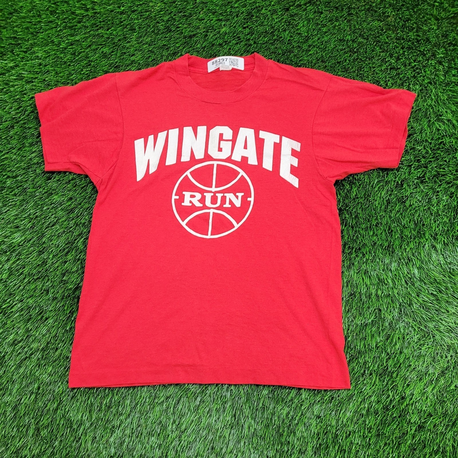 Vintage 80s Wingate Basketball Shirt Womens Small 18×23 Crop USA