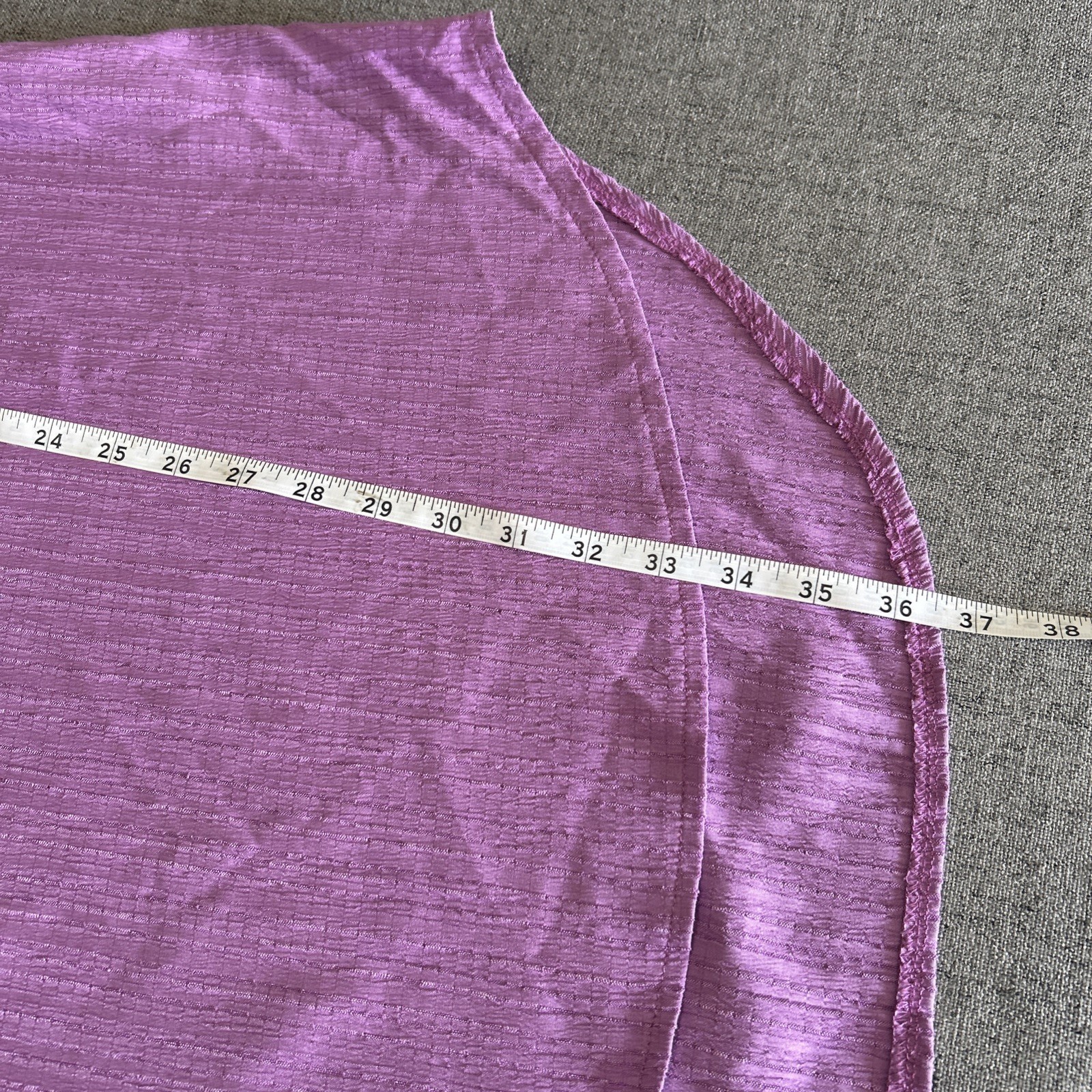 Women’s Plus Size Tunic Top Oversized Purple Lavender Textured Lightweight 1XL