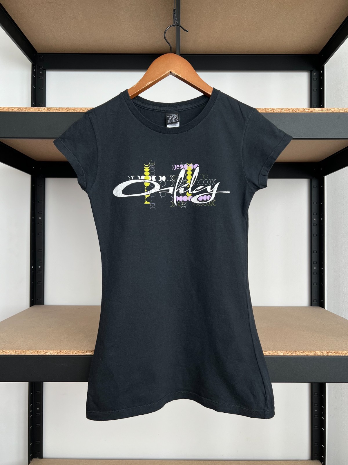 Oakley Y2k Women Black T-shirt Sz XS