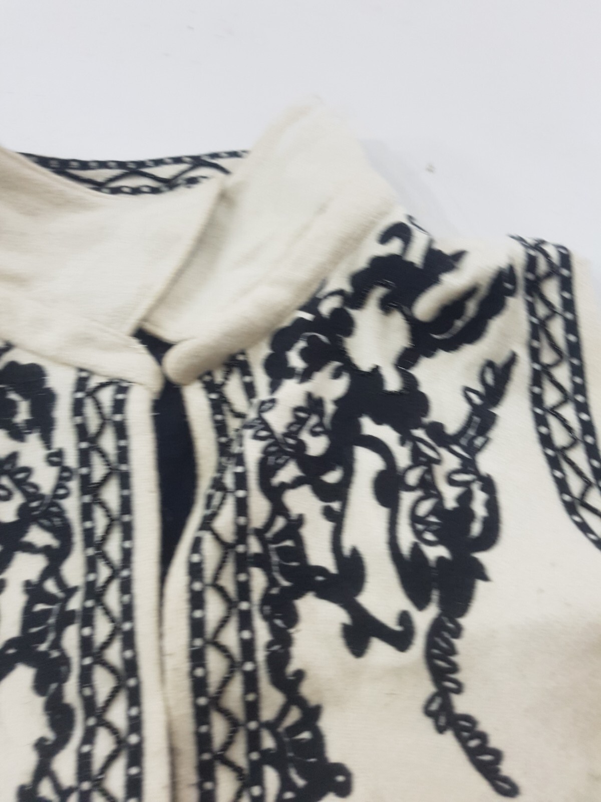 Vintage Hand Embroidered Beautiful Boho Tunic Cropped Multicolor Vest 67×51 cm
