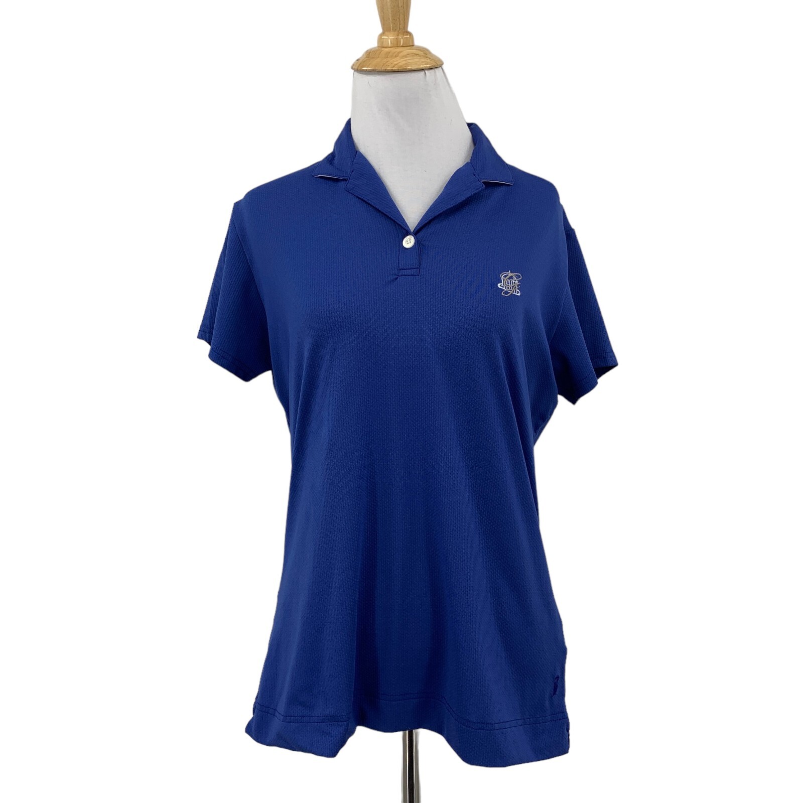 Sport Haley Polo Top Womens M Medium Regatta Short Sleeve Chest Logo Performance