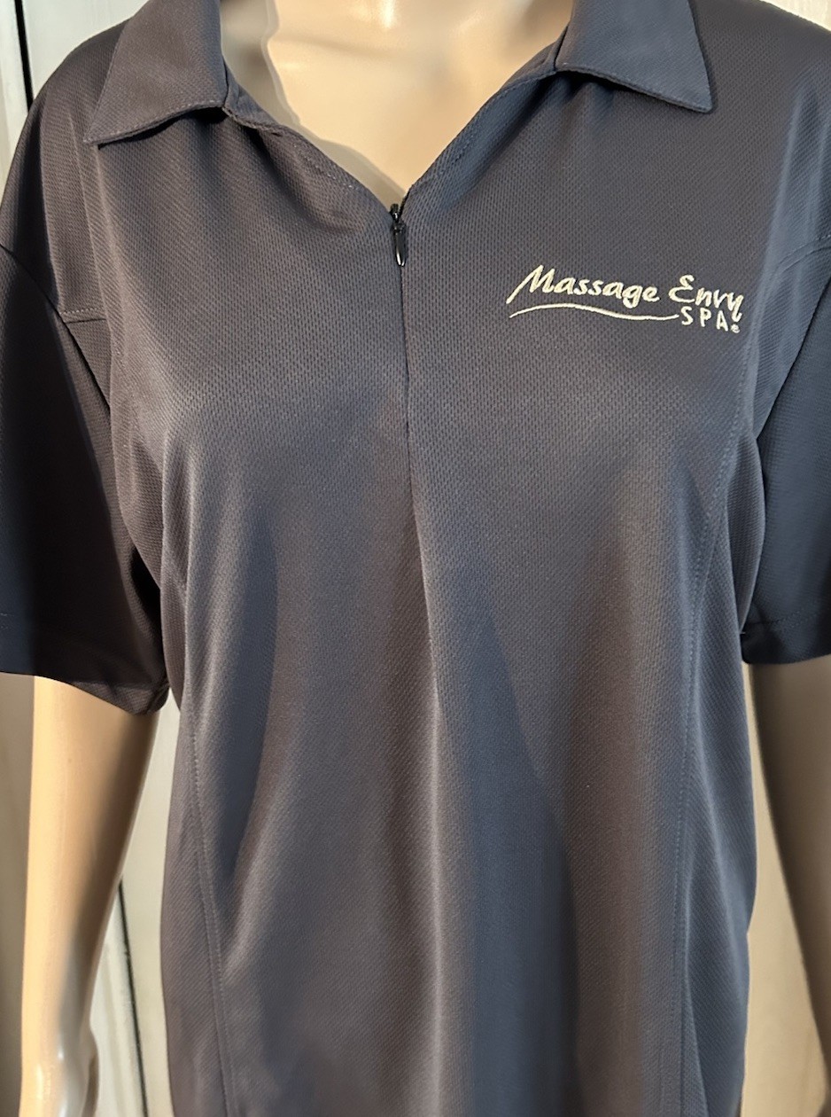 Massage Envy Therapist Shirt 2X Charcoal Short Sleeved Women’s