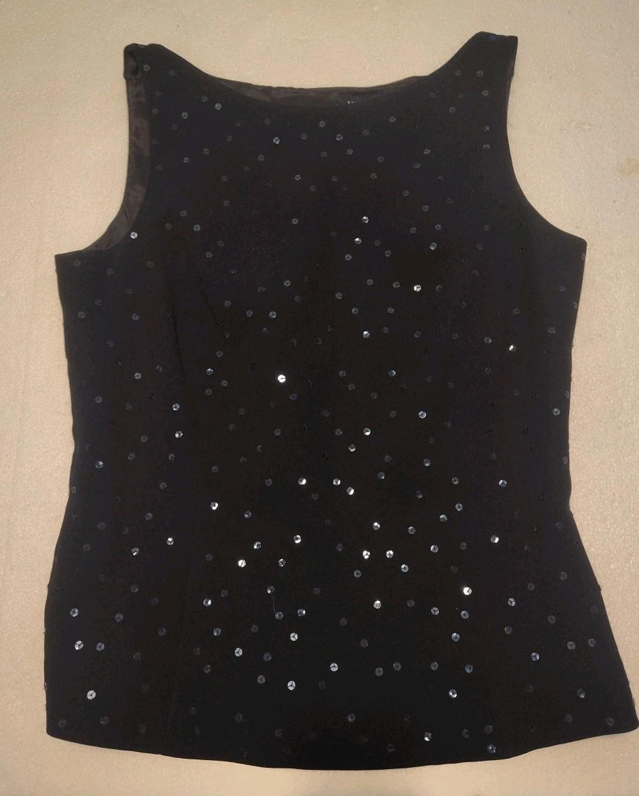 NWT Ann Taylor Sequined Elegant Formal Sleeveless Shirt Sz 2