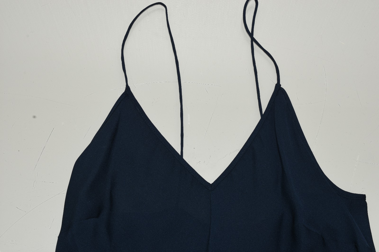 $495 NEW Tamara Mellon Lace Top With Cami Blouse Tank Navy Blue 4 6