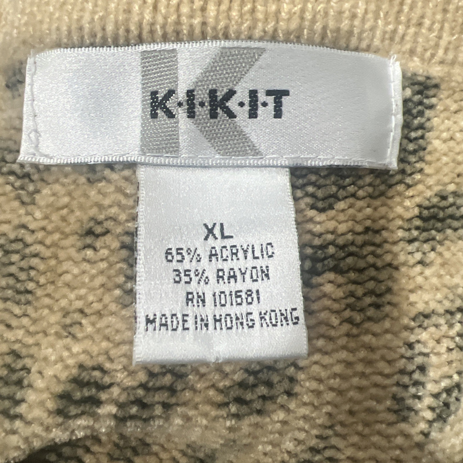 Vintage K.I.K.I.T Women’s Long Sleeve Leopard-Blouse Sweater