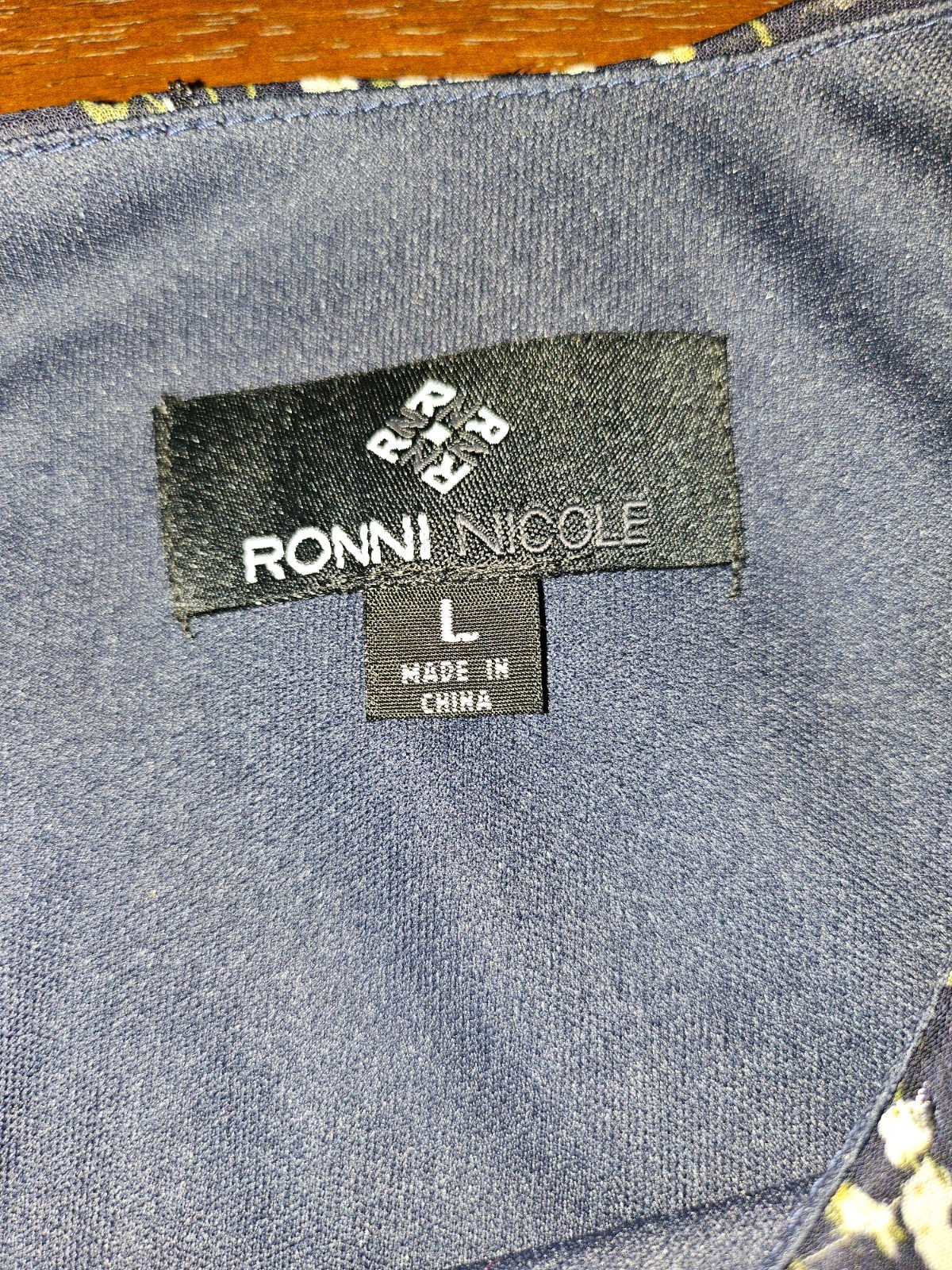 Ronni Nicole Blouse Women’s Large Formal Ruffle Bell Sleeve Lined Blouse NWT