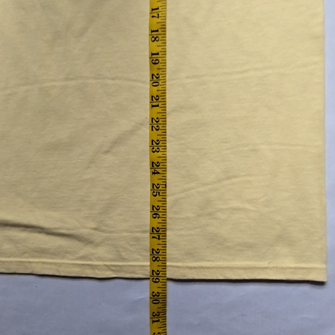 Vintage Bird Nature Shirt Birdhouse Graphic Womens Yellow Jerzees Medium Tee 90s