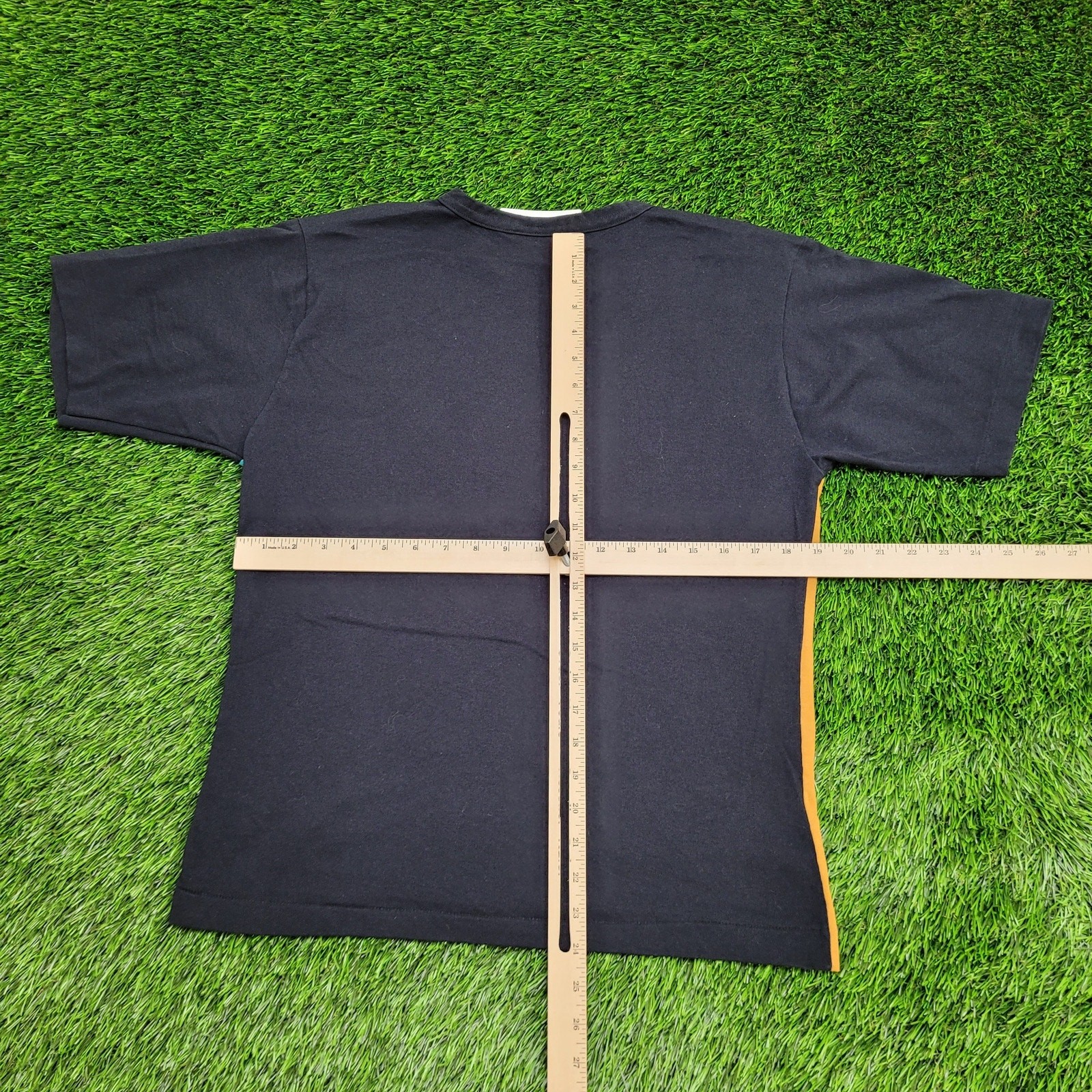 Vintage 80s Colorblock Shirt Womens Small 19×24 Baggy USA