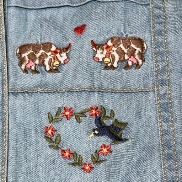 Betty Barclay button down blouse denim vintage