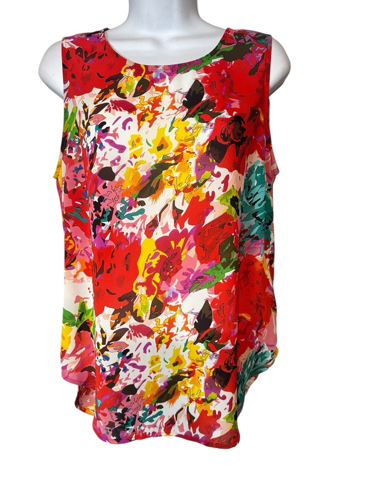 Cynthia Rowley Women Multicolor Sleeveless Blouse Medium Preppy City