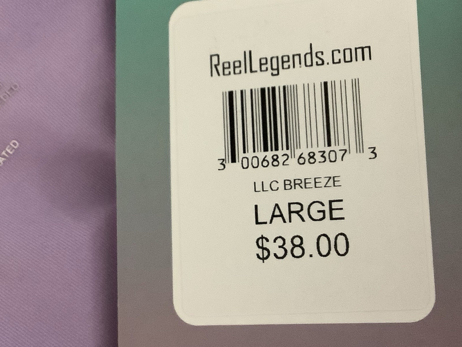REEL LEGENTS Women’s TOP KEEP IT COOL (L) UV Protectant Fabric LLC BREEZE NWT