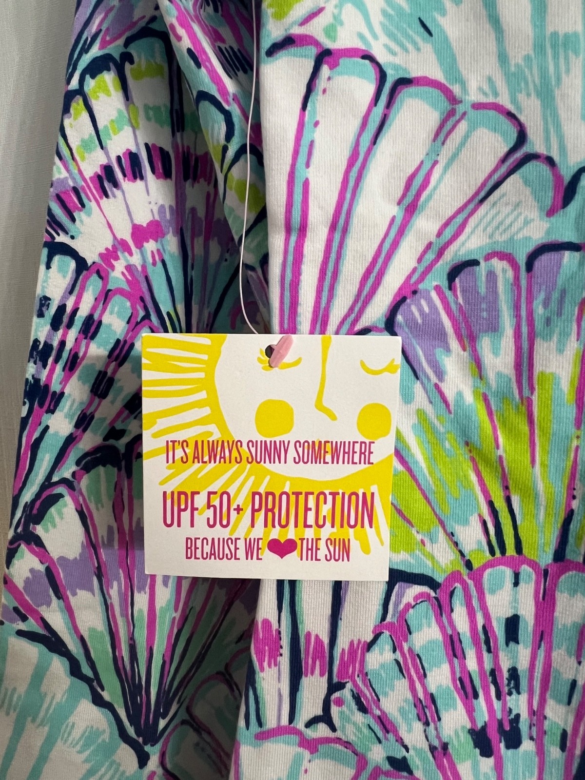 NWT LILLY PULITZER UPF 50+ SKIPPER POPOVER Seren Blue OH SHELLO Size XXS New
