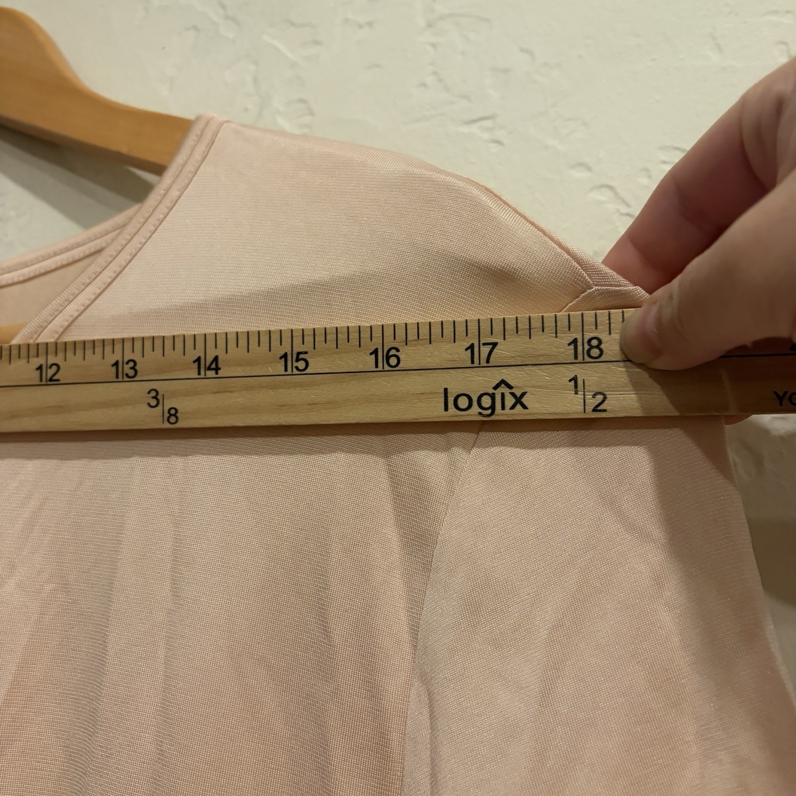 Rena Lange 90% Silk 10% Elastane Blush Pink Short Sleeve Knit Top XL Germany