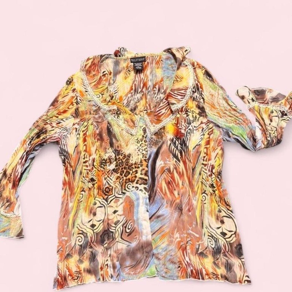 Unique Bay Studio long sleeve top with sequin and bead detailing