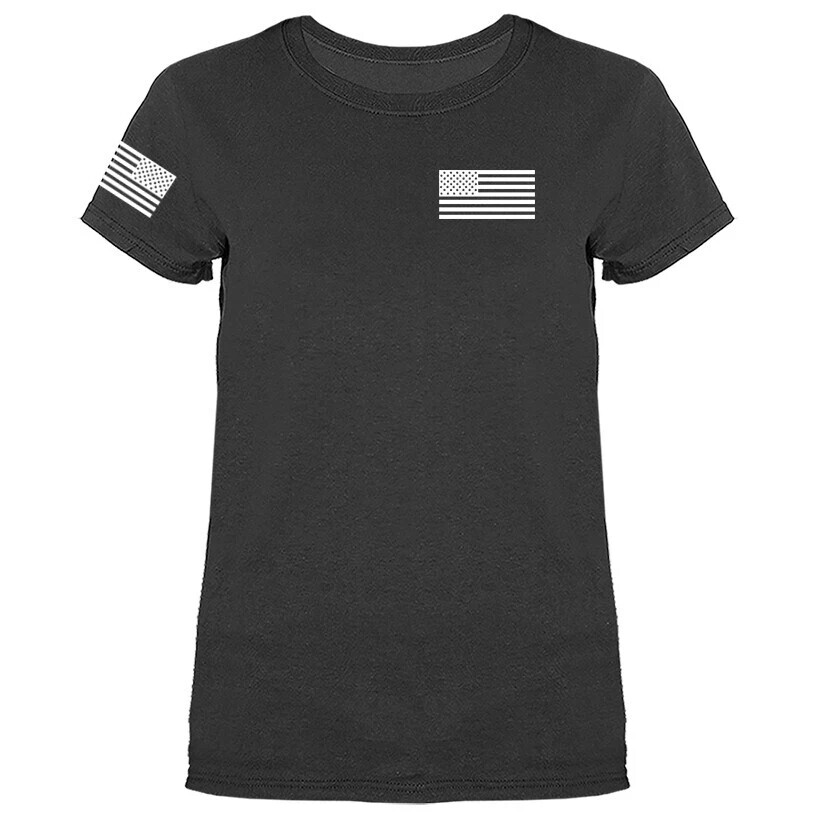 US Flag Crest USA American Pride Patriotic Women’s T-shirt