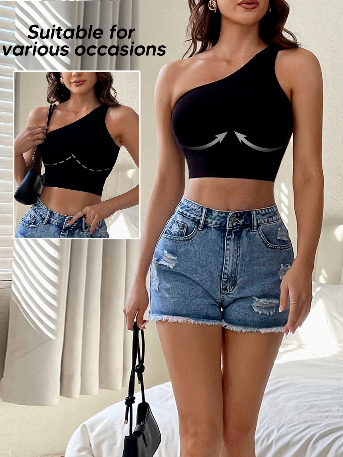 Womens 1/2 Pack Crop Tank Tops Basic Seamless Ribbed Sleeveless Workout Yoga Top