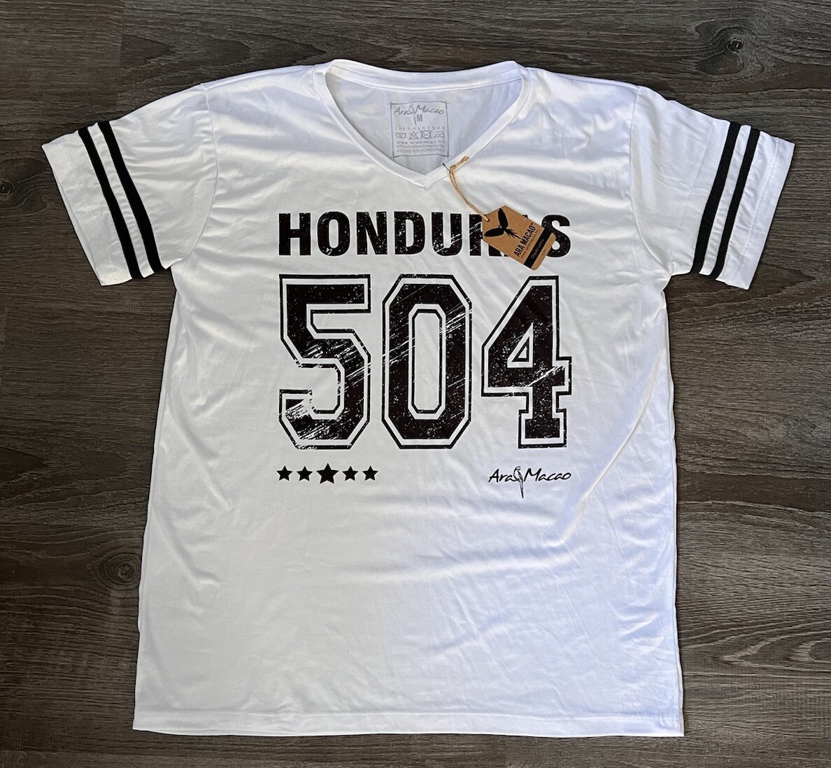 HONDURAS Ara Macao T- shirt Women White , Size M Cotton , New