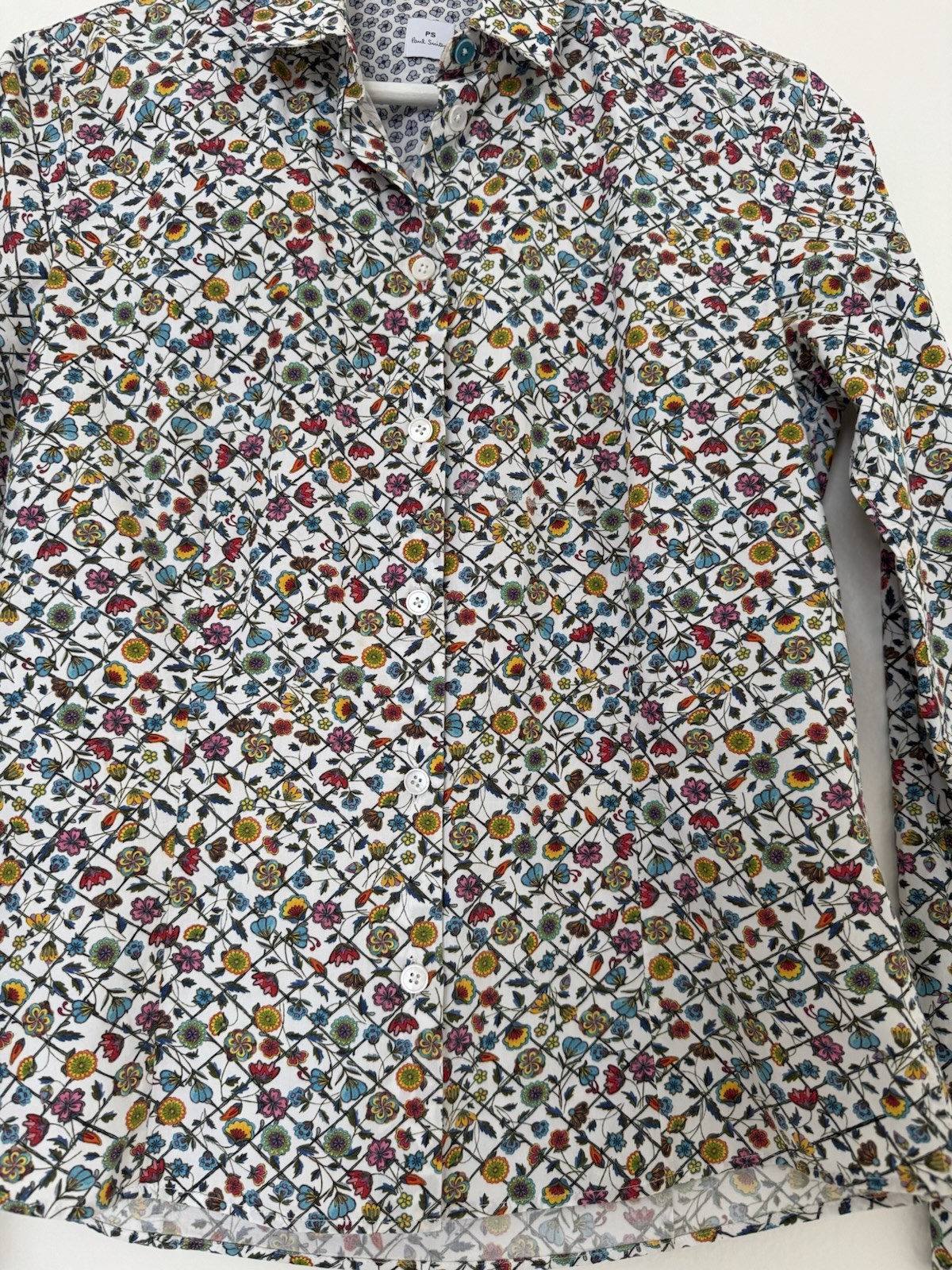 Paul Smith PS Floral Button Shirt Women EU 40 US 8 Cotton Multicolor Collared
