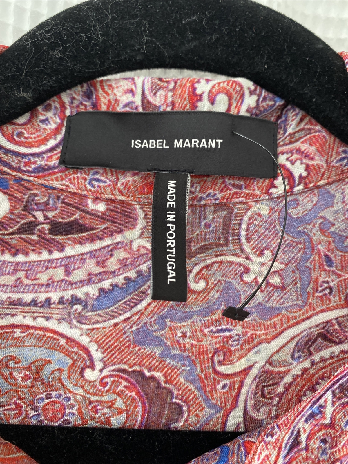 NWOT ISABEL MARANT Runway “Macao” Paisley Top SZ 38 Pink Purple Milena Shirt