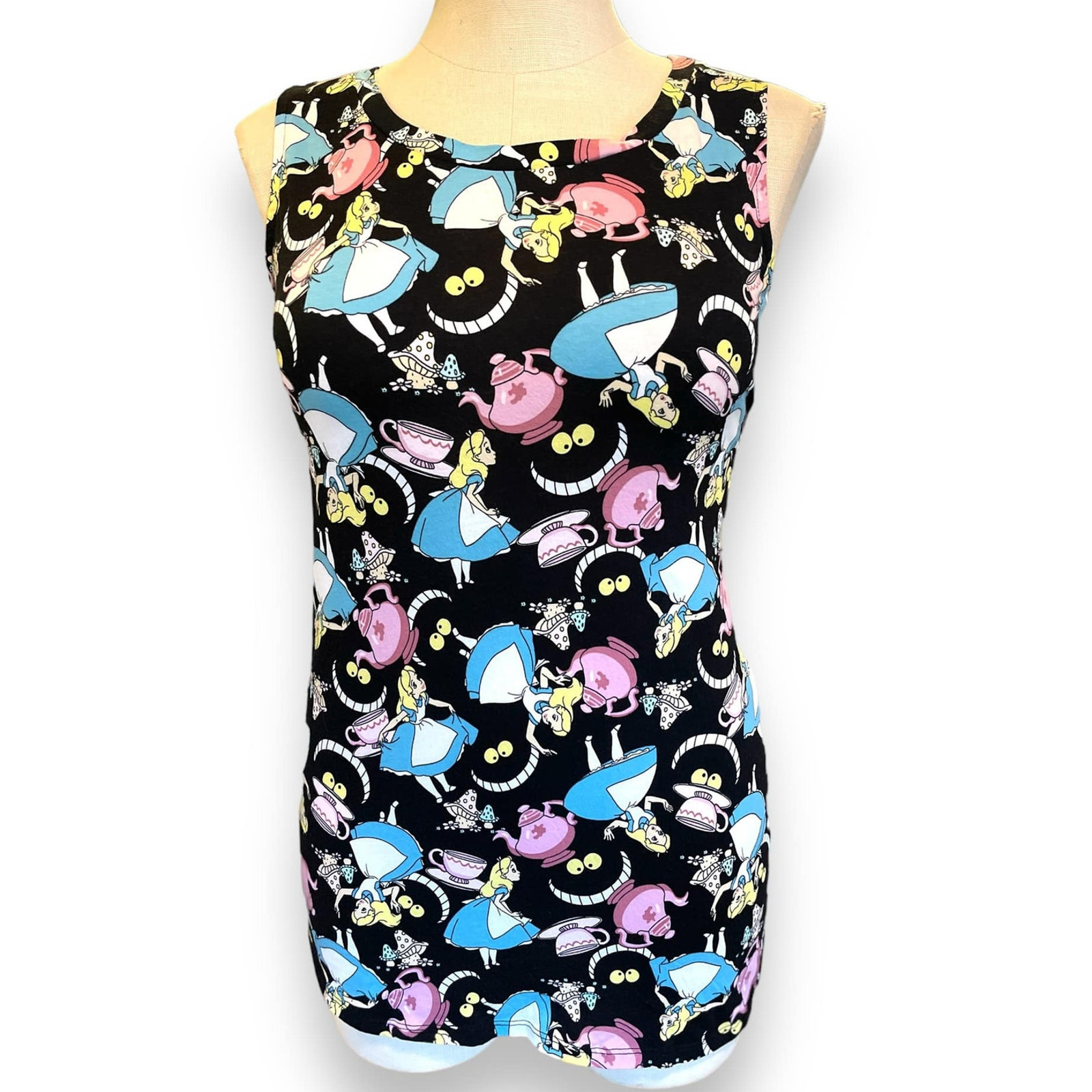 Torrid 3 (3x 22/24) Disney Alice In Wonderland High Neck Cheshire Cat Tank Top