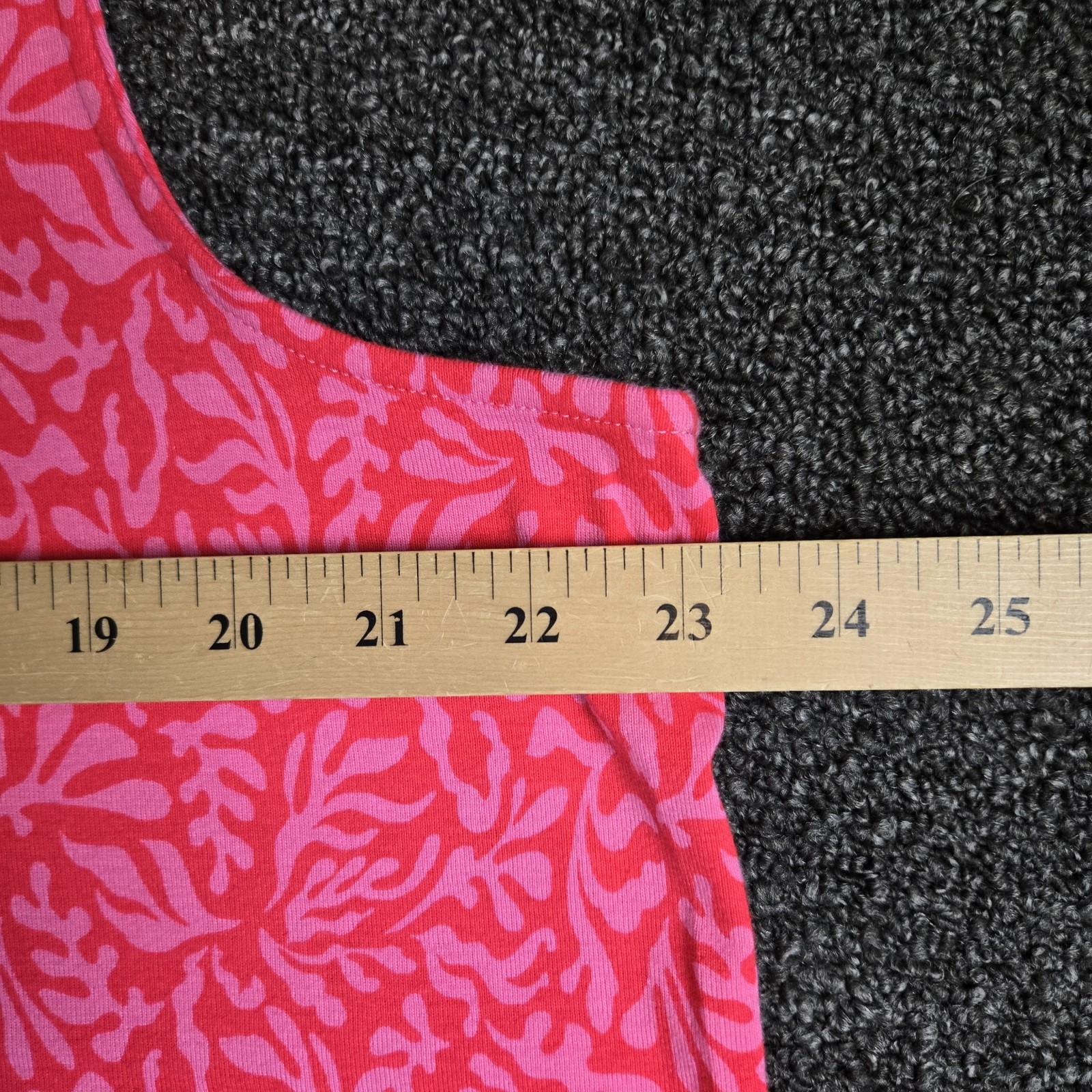 Chicos Top Womens XL Pink Floral Cotton Sleeveless Outdoor Colorful