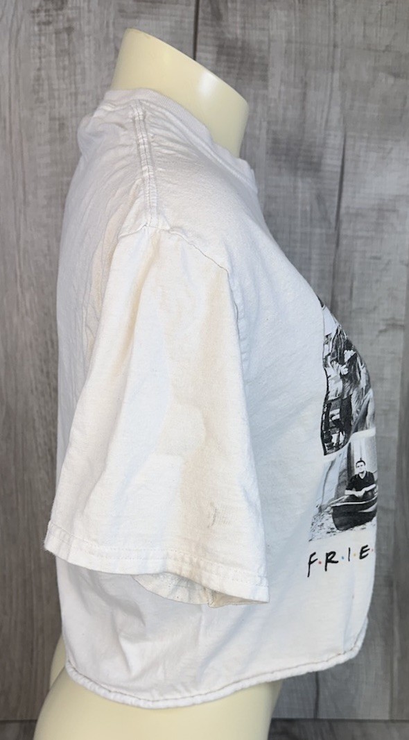 Friends Crop Top Shirt Size 90s TV Photo Collage Adult / Women’s Size Medium